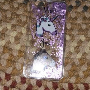 Unicorn glitter iPhone 6S case